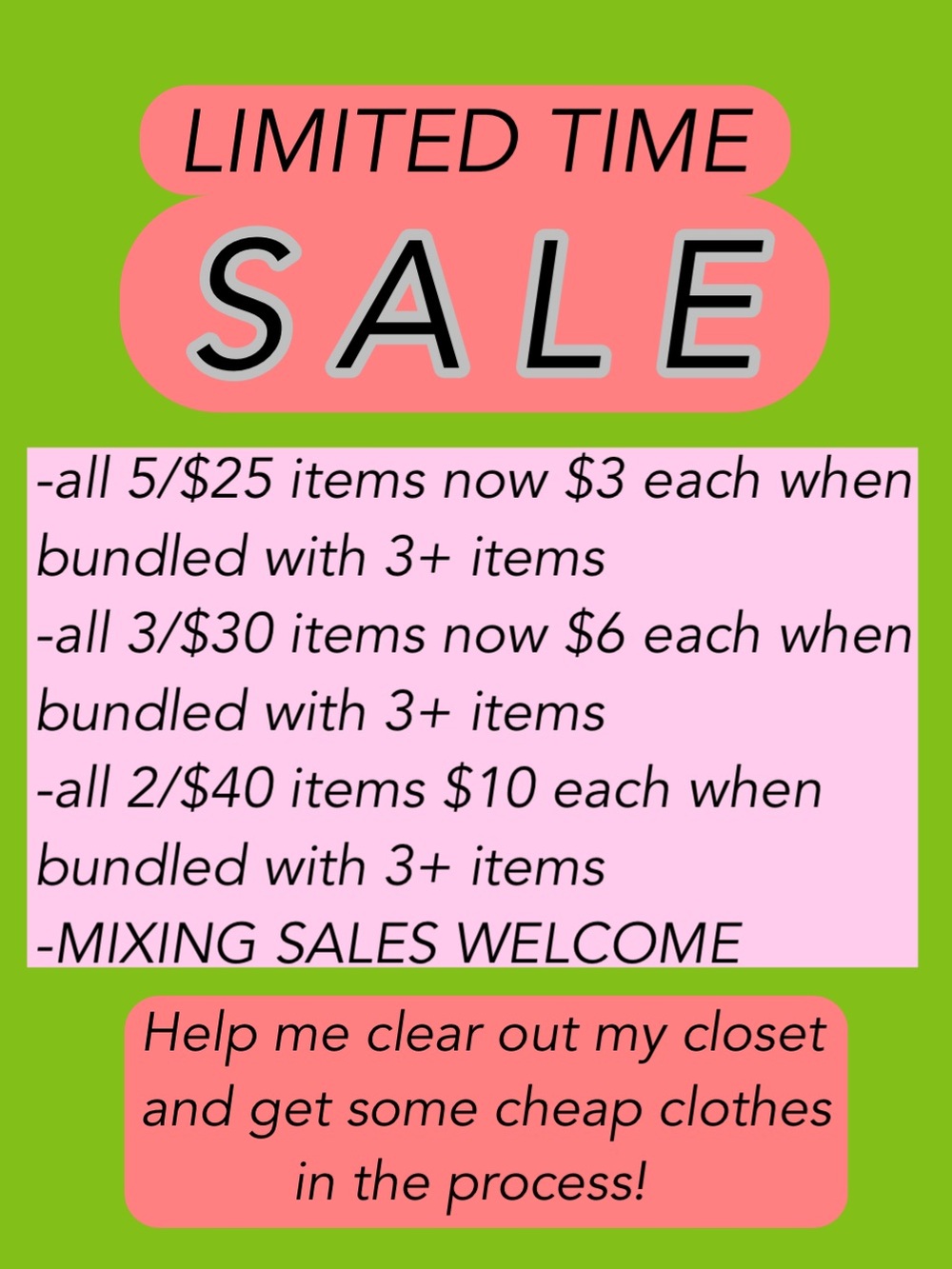 SALE SALE SALE SALE